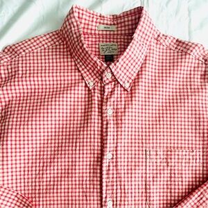 J Crew Secret Wash Stretch Button Down Casual Long Sleeve Shirt